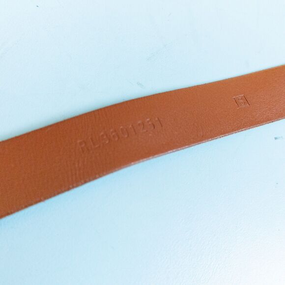 Y2k Genuine Leather Floral Printed Silver Buckle Faded Waist Belt Size Small - Picture 4 of 7